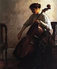 Joseph Rodefer De Camp Famous Paintings - The Cellist